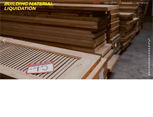 Tablet Screenshot of buildingmaterialliquidation.com